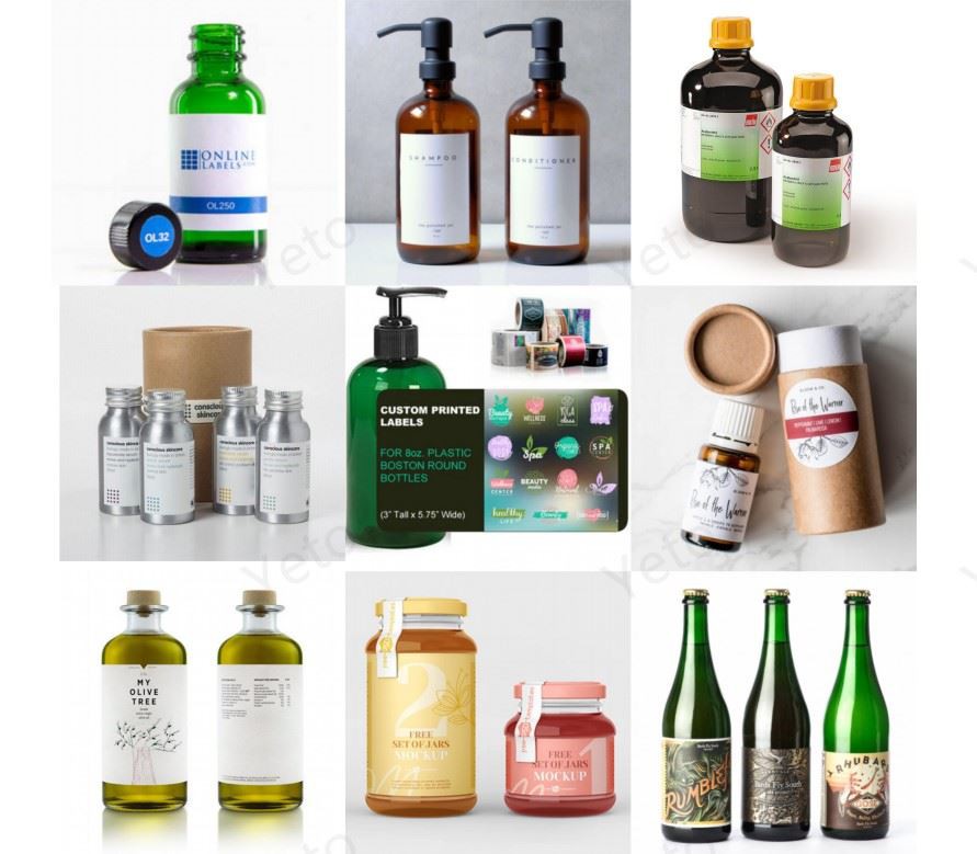 Round bottles labeling machine